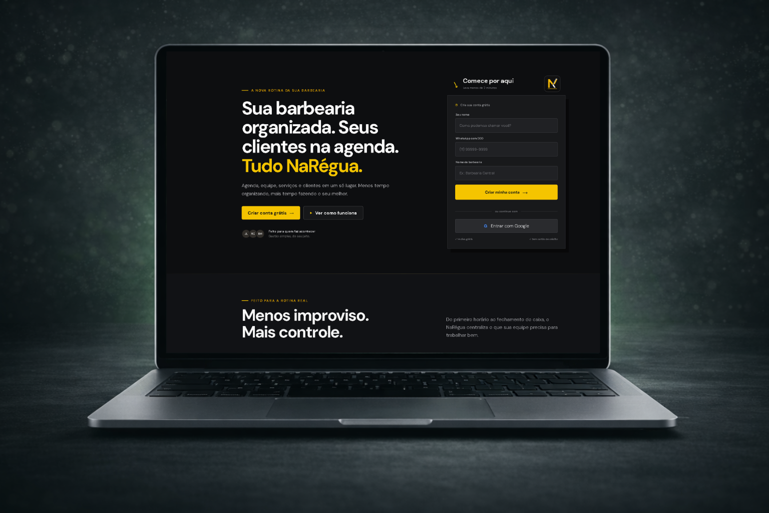 Preview do projeto NaRégua